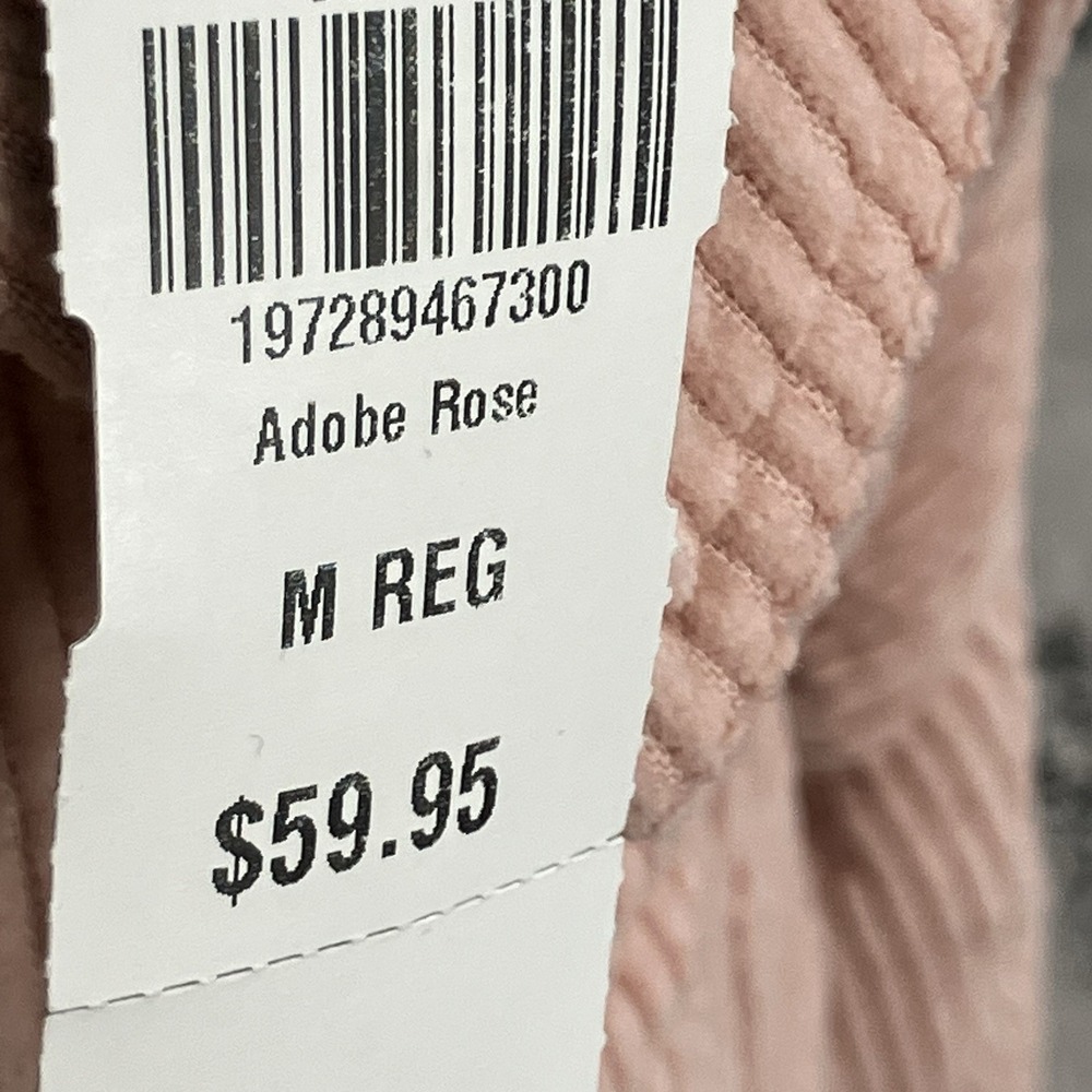 L.L.Bean Corduroy Shirt Jacket Women's M Pink Button Front Utility Shacke - Picture 11 of 14